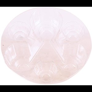 Kolibri Home - Inlay met waterreservoir met watergeeflonten voor orchideeënschaal 3x9 - Jungle Bouquet - watergeefsysteem voor orchideeën Ø25cm