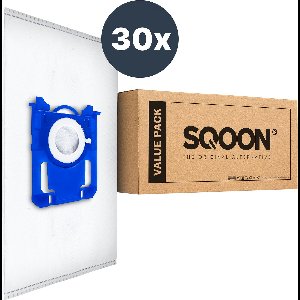 SQOON® - Stofzuigerzakken geschikt voor Philips/AEG Standard Bag 3-D - Model GR201S / E200S / FC8021 - 30 stuks voordeelverpakking