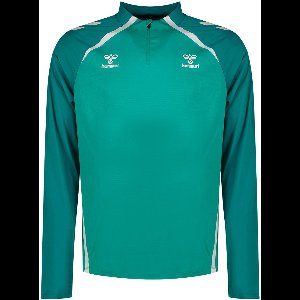 Hummel Real Betis 25/26 Lead 2.0 Sweatshirt Met Halve Rits Groen XS Man