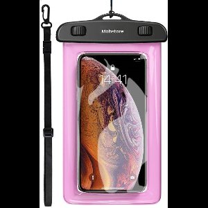 Mobstore Waterdichte Telefoonhoesje Roze | Volledig waterbestendige Telefoon hoes | Onderwater hoesje telefoon | Waterproof Case - Pouch - Bag | Geschikt voor alle  Smartphones | Ook voor paspoort & betaalpassen | Waterdichte telefoonhoesjes