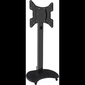 Cosmo TV Vloerstandaard Zwart Verrijdbaar