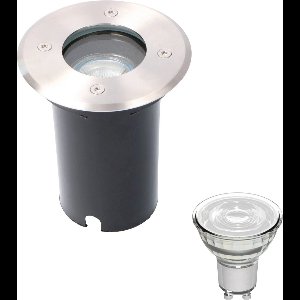 Proventa HeavyDuty LED Grondspot IP67 - Rond - inbouw tuinspot buiten - warm wit - Ledlamp - Spot - Inbouwspot - Grondspots