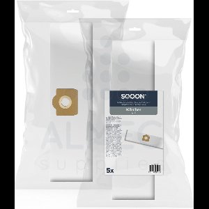 SQOON® - Stofzakken geschikt voor Karcher WD3 / WV3 Series - 5 stuks