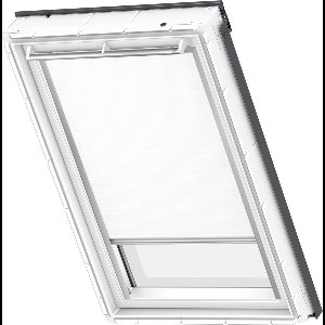 Karwei Dakraamrolgordijn Verduisterend - Voor Velux CO2 - met aanpasset Fakro 1 en Rooflite C2A - Wit 2000 - 78 x 55cm