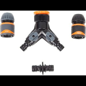 FERM Draaiende Nevelsproeier - 3-Delig Inclusief Koppelingen - Tuinieren - Tuinsproeier - Vaderdag Cadeau - Papadag