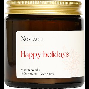 Novizou - Geurkaars - Happy Holidays - 100% natuurlijk - 120ml
