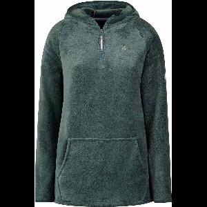 BJØRNSON Rane Micro Fleece - Hoody Trui - Pull-over - Dames - Maat 40 - Groen