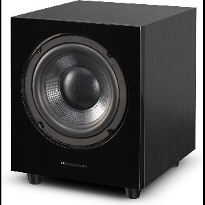 Wharfedale WH-D10 Subwoofer – 250 mm Long-Throw Woofer – Klasse D Versterker – Variabel Laagdoorlaatfilter – Zwart