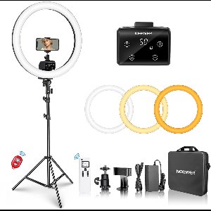 Neewer SRP18-2.4G, remote 18" led ring light - podcast - video
