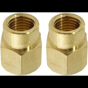TTGoods - Messing Reducer Connector Zeskantkop voor Lucht Water Olie - BSP naar BSP Adapter - Set van 2