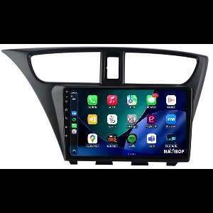 Geschikt voor Honda Civic (2012 t/m 2016) | 9 inch Android 15.0 CarPlay autoradio | Draadloos CarPlay & Android Auto | 2GB RAM + 32GB | Externe microfoon | Bluetooth & WiFi | NAVIBOP NB-2005 | Bouwjaar 2012 t/m 2016