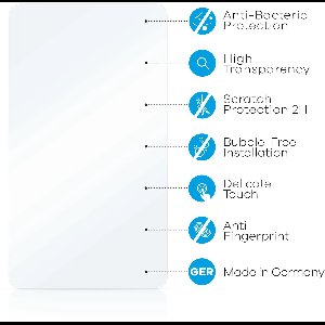 upscreen - Screenprotector voor Topway TS18 - Folie Beschermfolie transparant antibacterieel