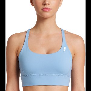 ELEVATE Bra Stevige Sport BH - High Impact - Ondersteuning - Comfortabel - Gekruiste Rug - Fitness - Yoga - Sport - Hoge Sterkte - Schokbestendig - Push Up - met Uitneembare Pads - voor Hardlopen & Fitness - Lichtblauw - Maat XL