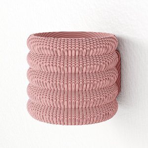 Fleuriek - Hangende bloempot voor binnen Roze - Plantenpot verticle tuin, Groene muurdecoratie - Kunststof bloempot voor aan de muur