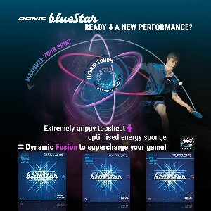 Donic - Bluestar A1 - Rood - Max - Tafeltennis Rubbers