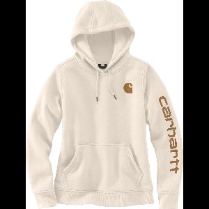 Carhartt Damen Logo Sleeve Graphic Sweatshirt 102791 Malt/Carhartt Brown-XL