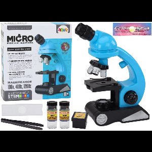 Educatieve Kindermikroscoop met Accessoires – Blauw – tot 1200x Vergroting