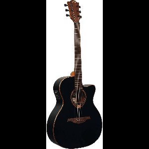LAG Guitars Tramontane 118 T118ACE-BLK Black elektrisch-akoestische westerngitaar