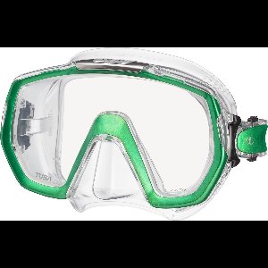 TUSA Freedom Elite – Premium snorkelmasker & duikbril met single lens, breed gezichtsveld en Freedom Technology – Transparant/Groen – M1003 EG