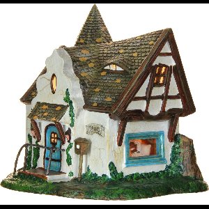 LuVille Efteling Miniatuur Huis van Roodkapje - L18 x B15,5 x H17 cm