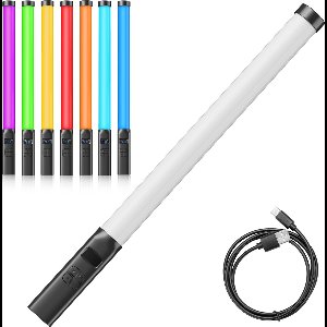 Ulanzi VL119 RGB Tube Light XL met handvat - 50 cm - Stream lamp - RGB lightpainting - 2.000 mAh batterij - 20 lichtscenes - Zwart