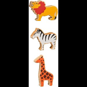Lanka Kade Wildlife 1 set van 3 houten dieren