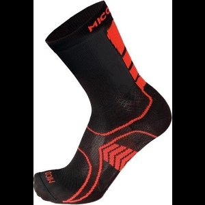 Mico Bike hoge wielrensok zwart/rood M