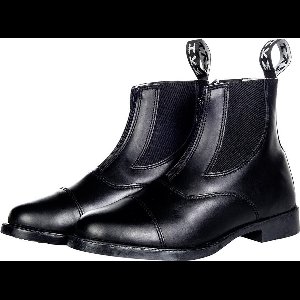 HKM Jodhpurschoenen met elastieken inzet en ritssluiting zwart 45