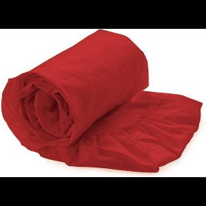 Kardol & Verstraten Hoeslaken Satijn - 200x200 cm - Poppy Red