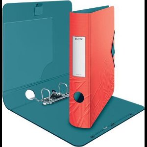 Leitz 180° Active Urban Chic PP Ordner Voor 350 Vel - Map voor A4 Documenten - Rugbreedte Van 65mm - Rood