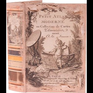 Baroque - Opberger - Boekendoos Atlas 27 cm - 27x19x6.5 - PU Leather