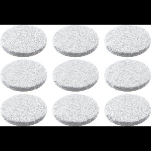 AMIG Anti-krasvilt - 36x - wit - 18 mm - rond - zelfklevend - meubel beschermvilt