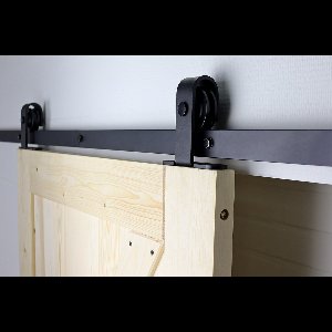 Wovar Zwart Schuifdeursysteem met Rails | T|Model Compleet 200 cm | Per Set