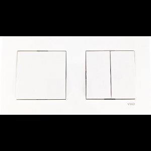 Panasonic Viko- Wandcontactdoos-Schakelaar-Serieschakelaar- Wit-Randaarde-Compleet-Karre Serie