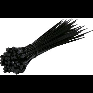 TD47 Kabelbinders 2.5 x 160 mm Zwart - Tie wraps - Tyraps
