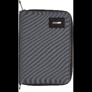 Pacsafe Portemonnee - 16.3 x 11.5 x 2 cm - Pasjeshouder - RFID-beveiligd - Scanvak - Nylon - Lichtgewicht - Veelzijdig - Grijs