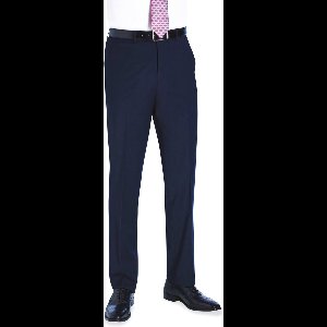 Brook Taverner Avalino Flat Front Trouser BT8387 - Navy - 46 EU (36 UK)