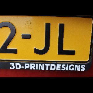 Kentekenplaat sticker