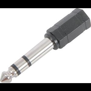 Verloop: 6.3mm stereo jackplug - 3.5mm stereo jackplug