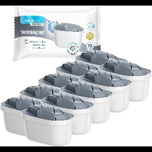 Protect waterfilter voor Brita Maxtra - Maxtra+ Waterzuivering Kraanwater 200L - Water Filter Patronen - Waterontharder - Waterontkalker - 10 stuks