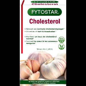 Fytostar Cholesterol - Supplement - Geurloze zwarte look extract – Clean label - Vegan - 30 capsules