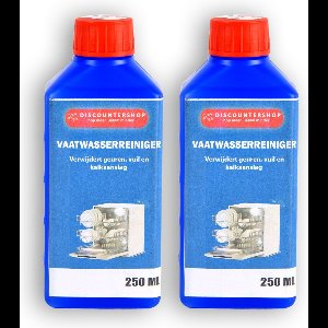 Discountershop Duo Vaatwasmachinereiniger Set | Grondige Machinereiniging voor Huishouden | Eco-vriendelijk en Effectief - 250ml elk