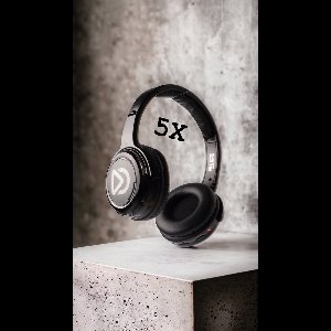 Silent Disco set – 5 oplaadbare Koptelefoons – Inclusief Zender - Hoofdtelefoons – Zwart