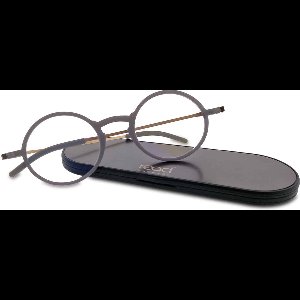 Read Eyewear CHAP33U Leesbril +2.00 - Soft grey - Rond montuur - Incl. aluminium hardcase