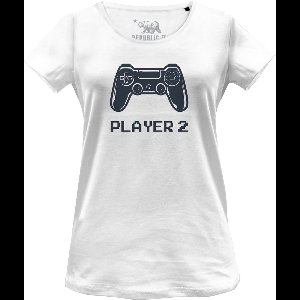 Gaming - Player 2 Woman T-Shirt White - XL