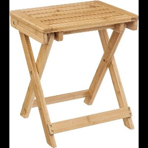 5Five bijzettafel opvouwbaar - bamboe hout - L39 x B33 x H44 cm