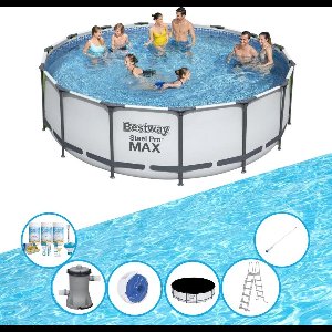 Bestway Zwembad Steel Pro MAX - Zwembadset - 457x122 cm