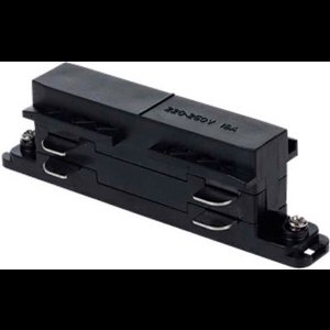 Spanningsrail Doorverbinder - Recht - 3 Fase - Zwart