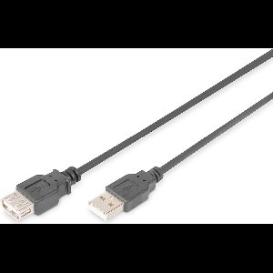 ASSMANN Electronic USB 2.0 A Male naar USB 2.0 A Female - 3 m
