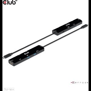 CLUB3D USB4™ Gen3x2 Type-C, 6-in-1 Hub with HDMI™ 8K60Hz or 4K120Hz, 2xUSB Type-A(10G), Ethernet RJ45(2.5G) and 2xUSB Type-C, 1x Data(10G) and 1xPD3.0 charging 100 watt